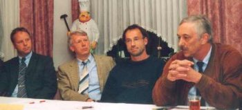 (von links):  Klaus Becker, Frank Seeringer, 
Raymond Rordorf,  Dr. Wolfgang Wegener