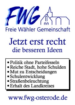 Wahlplakat 2006 der FWG Osterode 